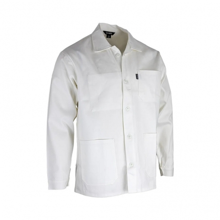 Veste de peintre blanche en coton LMA Rouleau