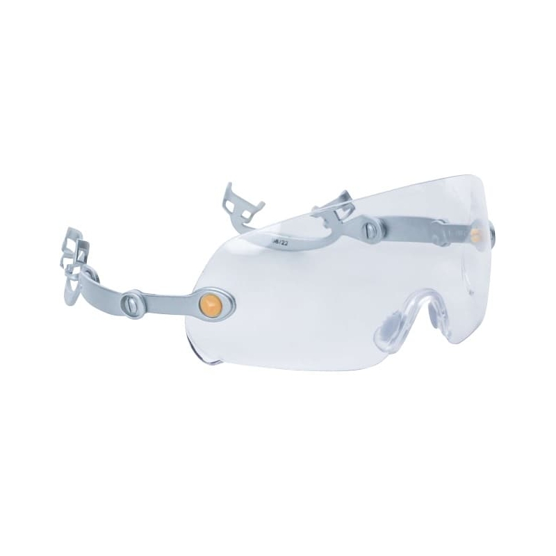 Lunettes de protection adaptables sur casque de chantier Delta Plus