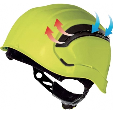 Casque de chantier travaux en hauteur Granite Wind Delta Plus