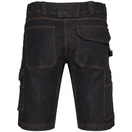 Bermuda de travail denim multipoches WK715 Kariban