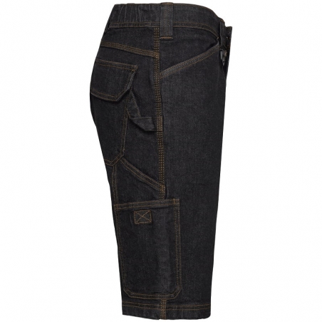 Bermuda de travail denim multipoches WK715 Kariban