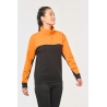Sweat col zippé bicolore écoresponsable WK404 Kariban