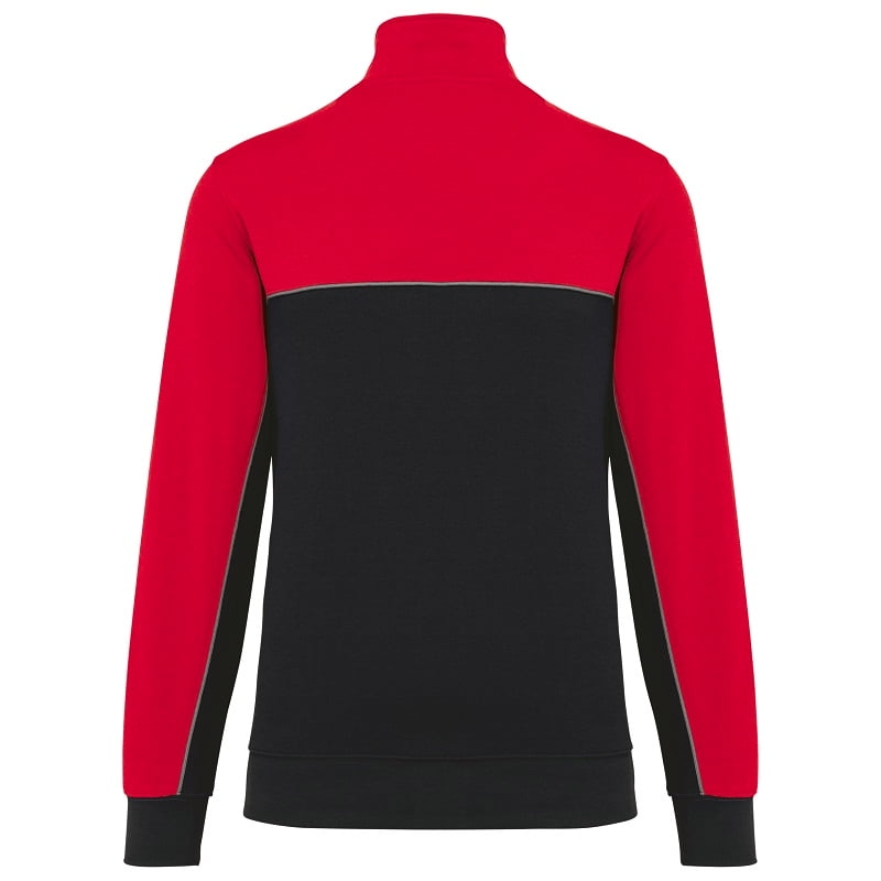 Sweat col zippé bicolore écoresponsable WK404 Kariban