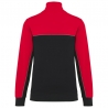Sweat col zippé bicolore écoresponsable WK404 Kariban