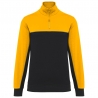 Sweat col zippé bicolore écoresponsable WK404 Kariban