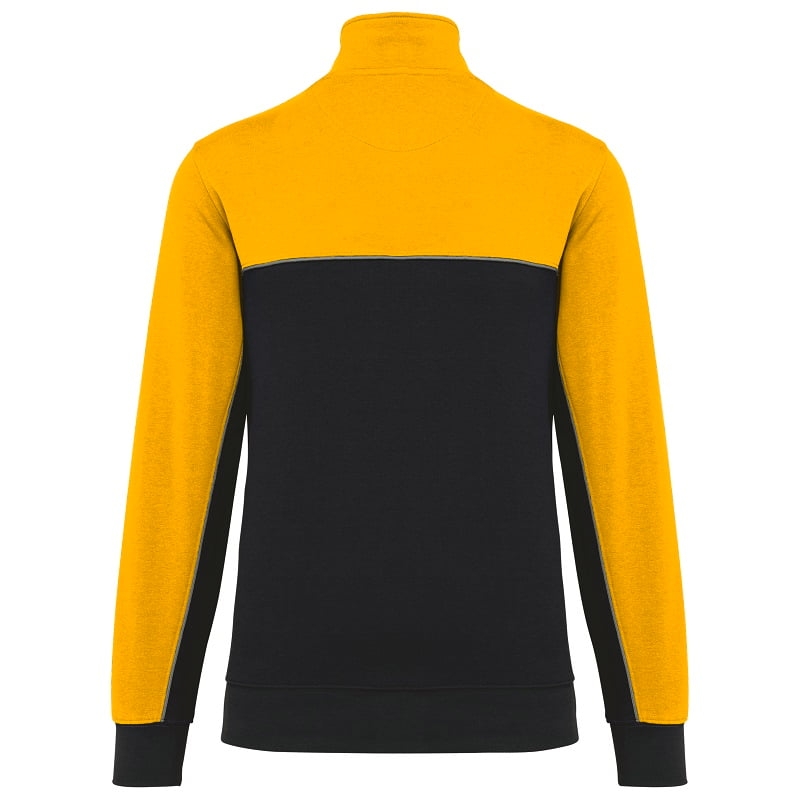 Sweat col zippé bicolore écoresponsable WK404 Kariban