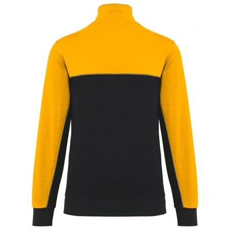 Sweat col zippé bicolore écoresponsable WK404 Kariban