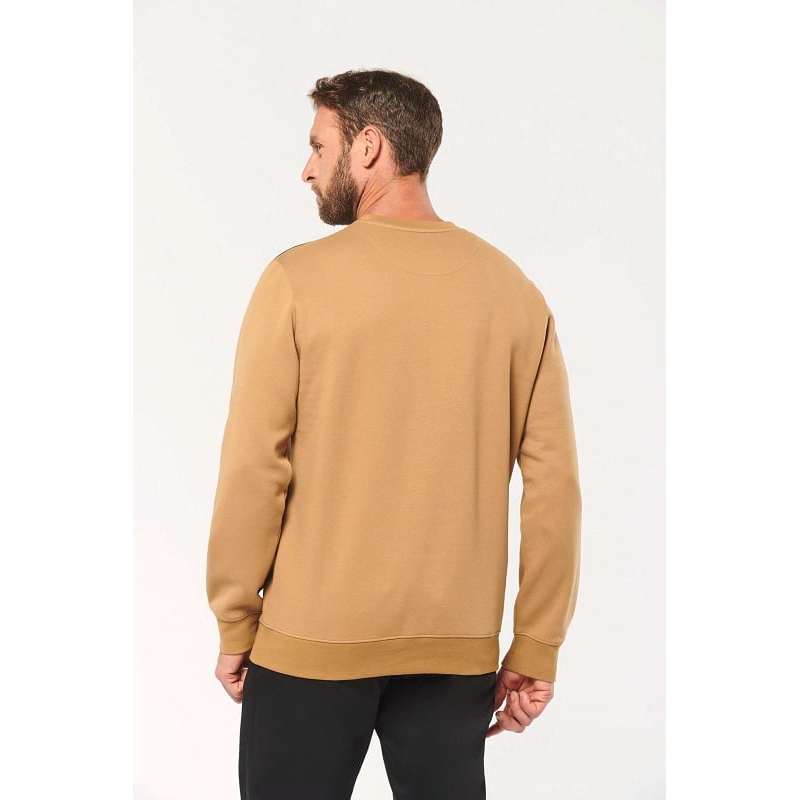 Sweat col rond bicolore confortable WK403 Kariban
