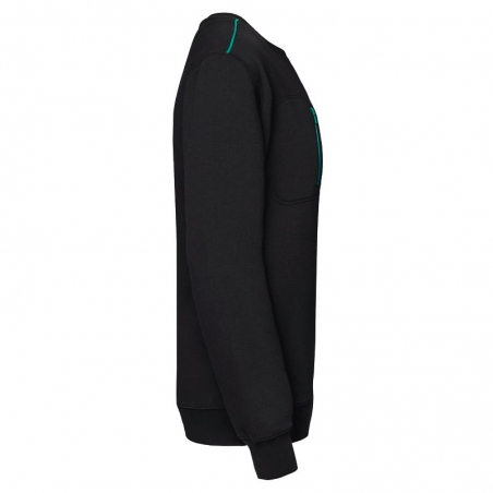 Sweat col rond bicolore confortable WK403 Kariban