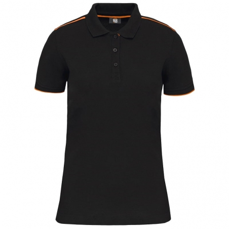 Polo de travail femme bicolore antiboulochage WK271 Kariban