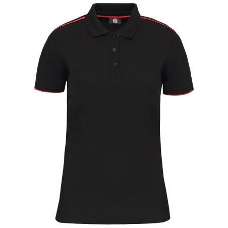 Polo de travail femme bicolore antiboulochage WK271 Kariban