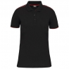 Polo de travail femme bicolore antiboulochage WK271 Kariban