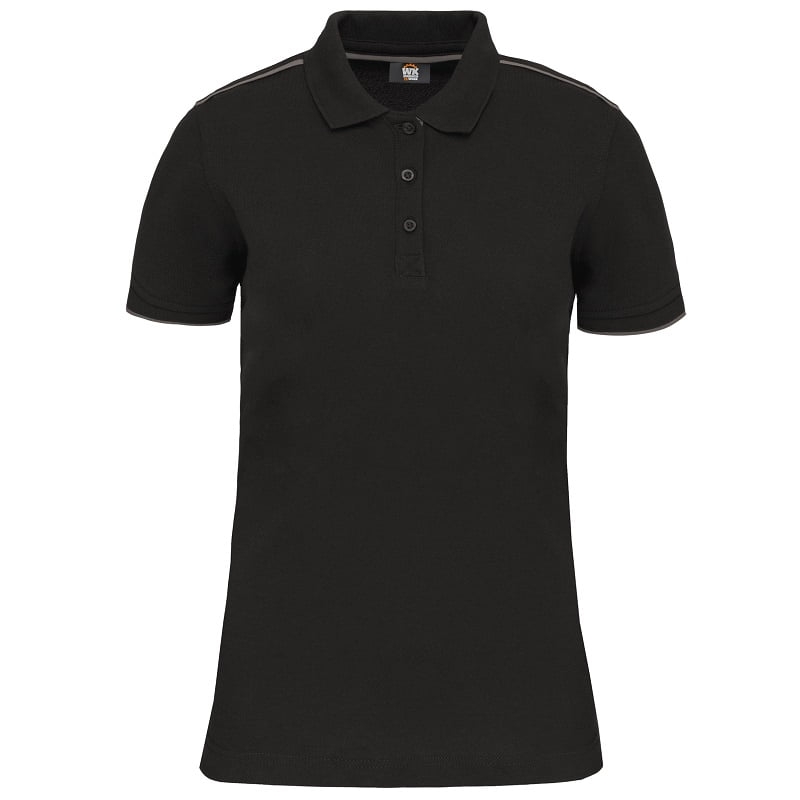 Polo de travail femme bicolore antiboulochage WK271 Kariban