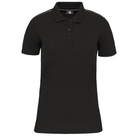 Polo de travail femme bicolore antiboulochage WK271 Kariban