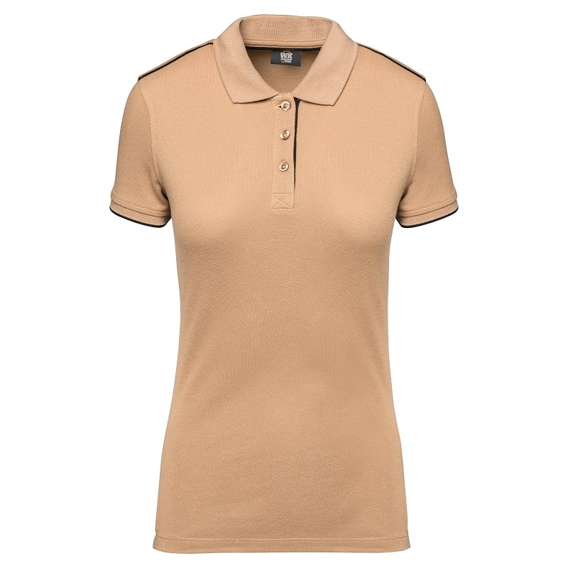 Polo de travail femme bicolore antiboulochage WK271 Kariban