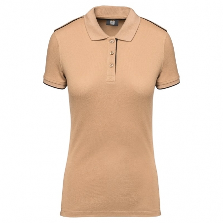 Polo de travail femme bicolore antiboulochage WK271 Kariban