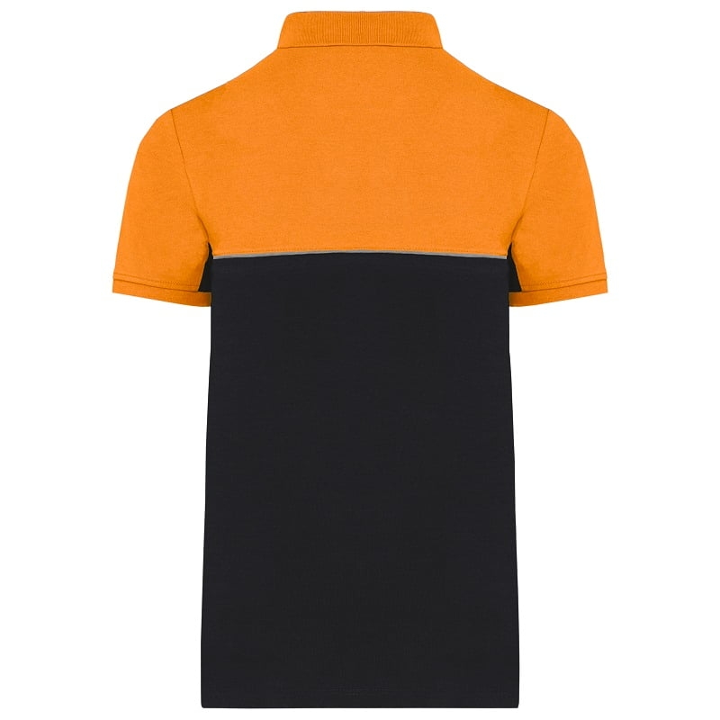 Polo de travail unisexe antiboulochage bicolore WK210 Kariban