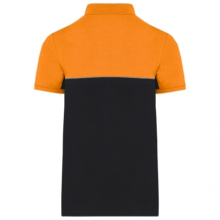 Polo de travail unisexe antiboulochage bicolore WK210 Kariban
