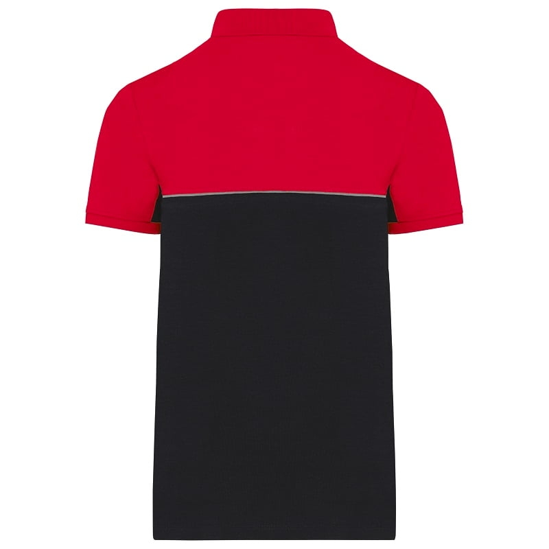 Polo de travail unisexe antiboulochage bicolore WK210 Kariban