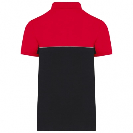 Polo de travail unisexe antiboulochage bicolore WK210 Kariban
