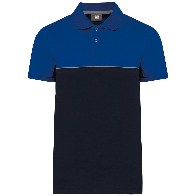 Polo de travail unisexe antiboulochage bicolore WK210 Kariban