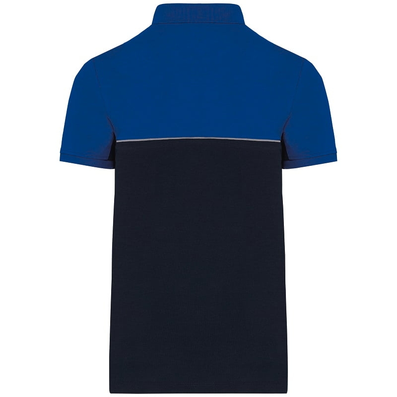 Polo de travail unisexe antiboulochage bicolore WK210 Kariban
