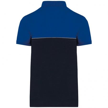 Polo de travail unisexe antiboulochage bicolore WK210 Kariban