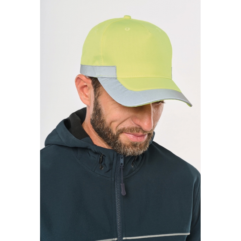 Casquette chantier haute visibilité fluroescente WKP123 Kariban