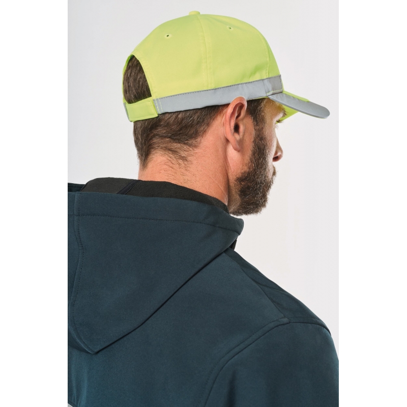 Casquette chantier haute visibilité fluroescente WKP123 Kariban
