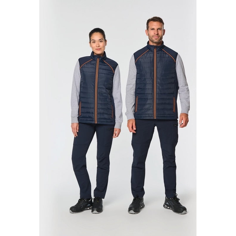 Doudoune matelassée bi-matière sans manches WK606 Kariban