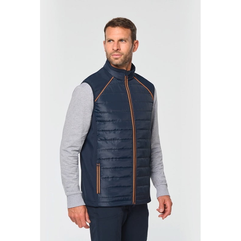 Doudoune matelassée bi-matière sans manches WK606 Kariban