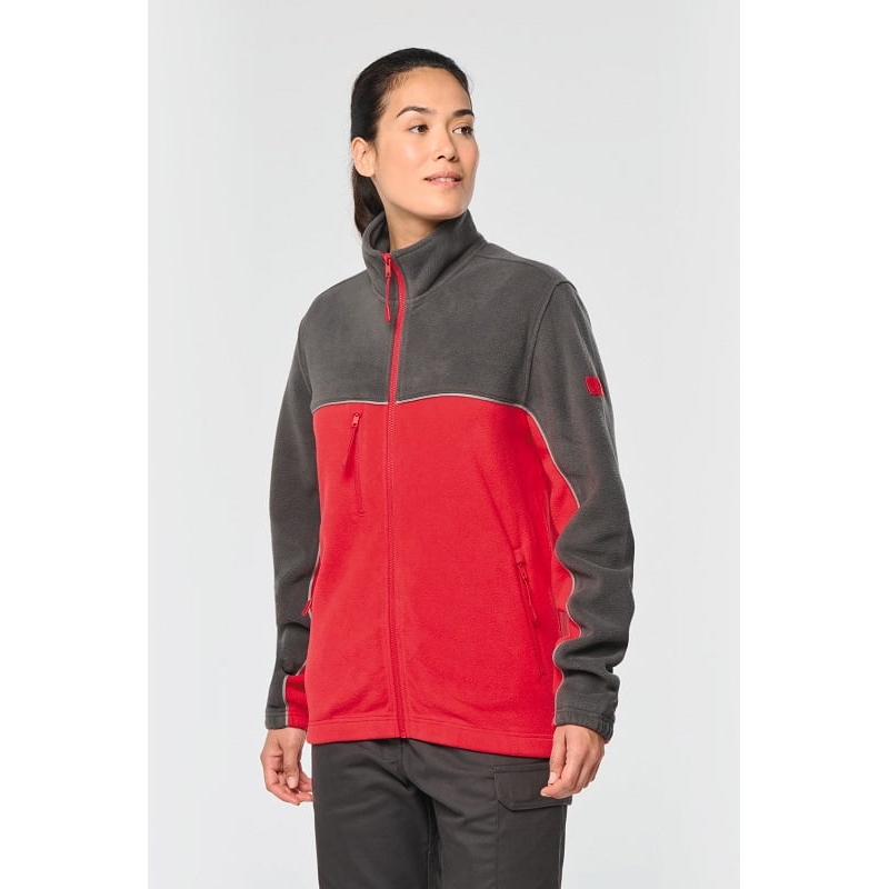 Veste micropolaire bicolore antiboulochage WK904 Kariban