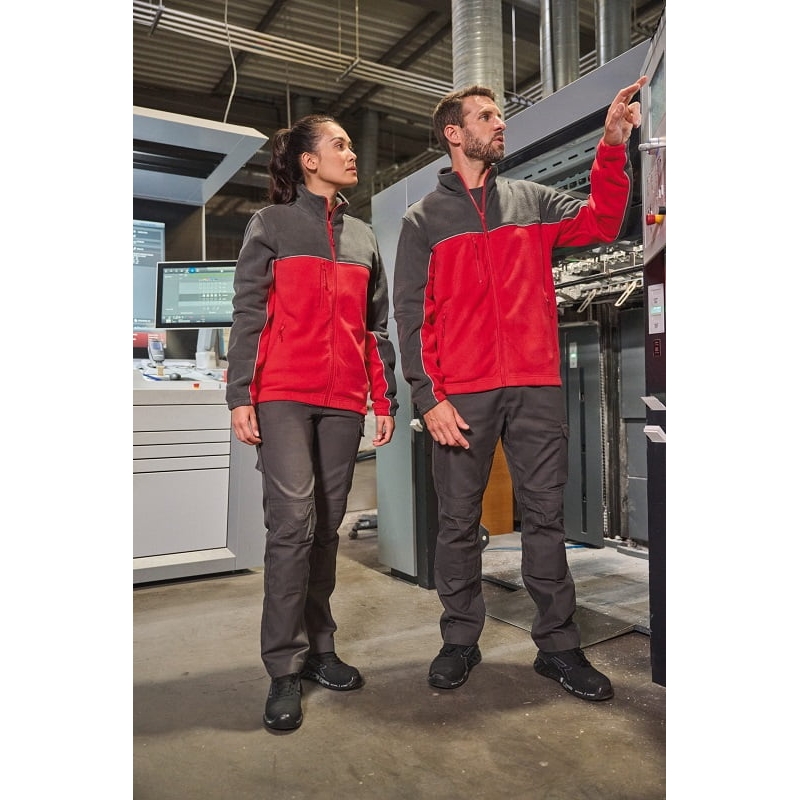 Veste micropolaire bicolore antiboulochage WK904 Kariban
