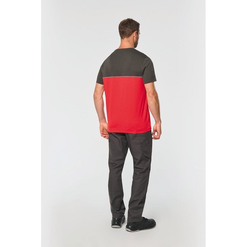 T-shirt de travail bicolore résistant écoresponsable WK304 Kariban