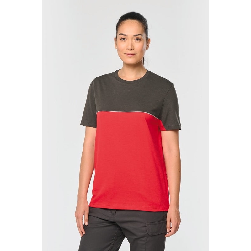 T-shirt de travail bicolore résistant écoresponsable WK304 Kariban