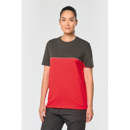 T-shirt de travail bicolore résistant écoresponsable WK304 Kariban
