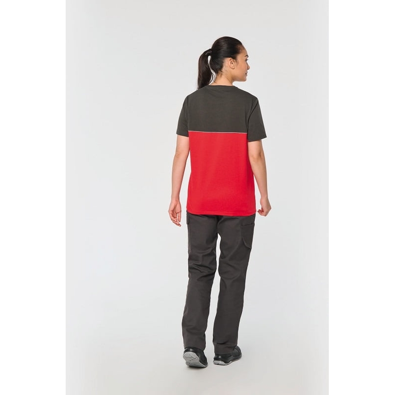 T-shirt de travail bicolore résistant écoresponsable WK304 Kariban