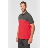 Polo de travail unisexe antiboulochage bicolore WK210 Kariban