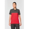 Polo de travail unisexe antiboulochage bicolore WK210 Kariban
