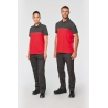 Polo de travail unisexe antiboulochage bicolore WK210 Kariban