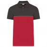 Polo de travail unisexe antiboulochage bicolore WK210 Kariban