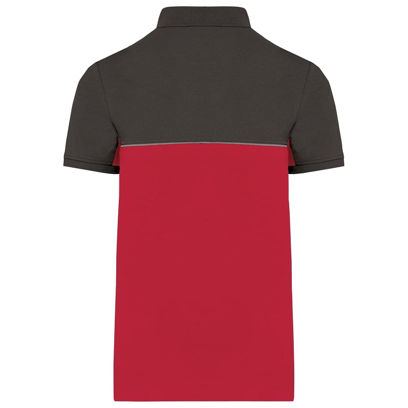 Polo de travail unisexe antiboulochage bicolore WK210 Kariban