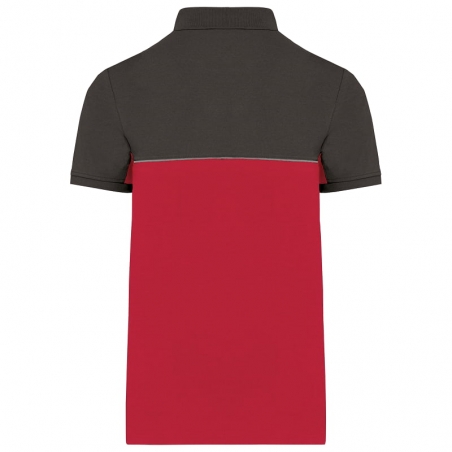 Polo de travail unisexe antiboulochage bicolore WK210 Kariban