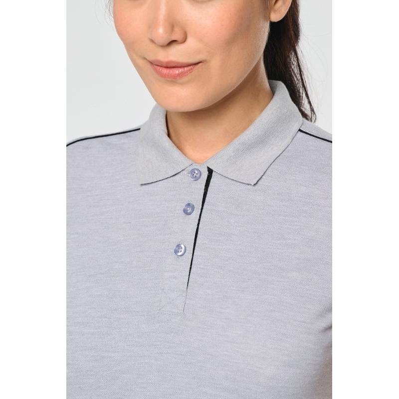Polo de travail femme bicolore antiboulochage WK271 Kariban