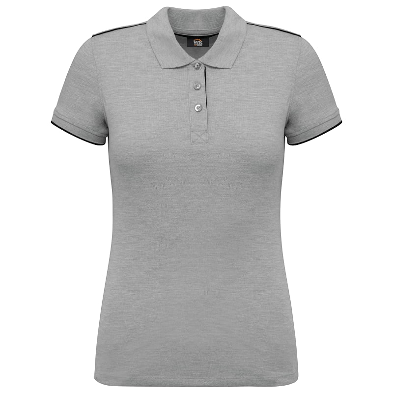 Polo de travail femme bicolore antiboulochage WK271 Kariban