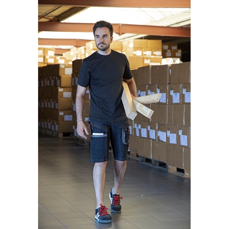 Short en jean élastiqué 4 sens multipoches Shelton LMA
