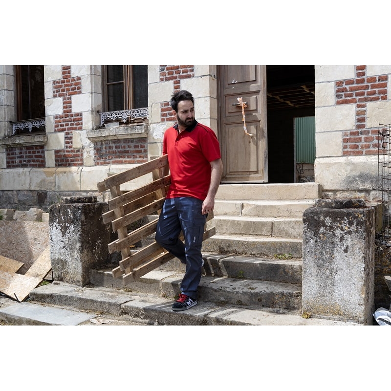 Pantalon de travail multipoches bleu marine Rhyolite LMA