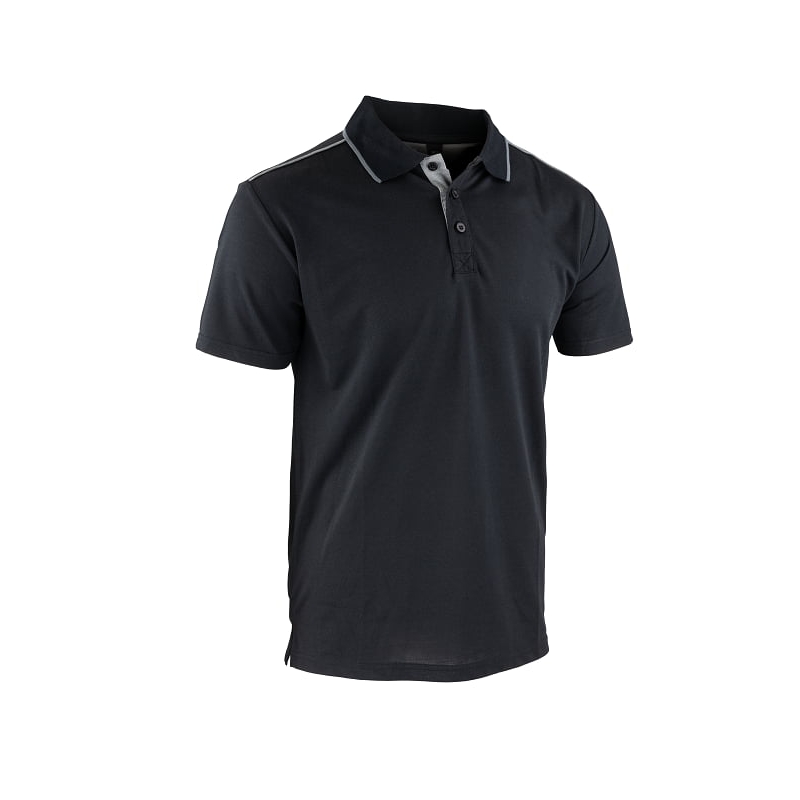 Polo professionnel de travail noir Barkhane LMA