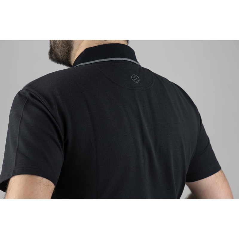 Polo professionnel de travail noir Barkhane LMA