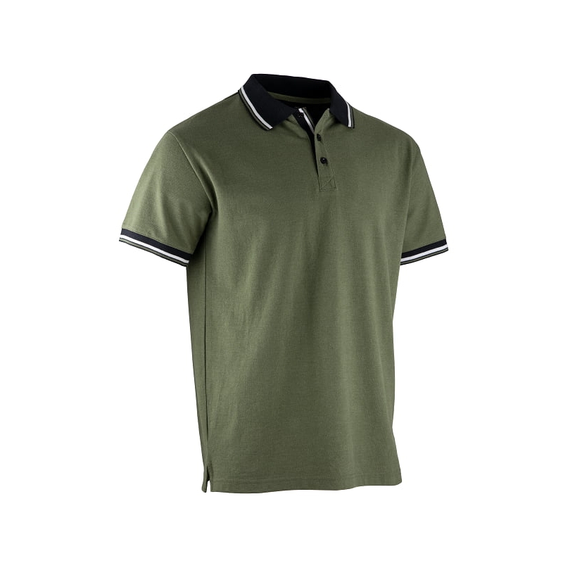 Polo de travail élégant et confortable vert olive Lewis LMA
